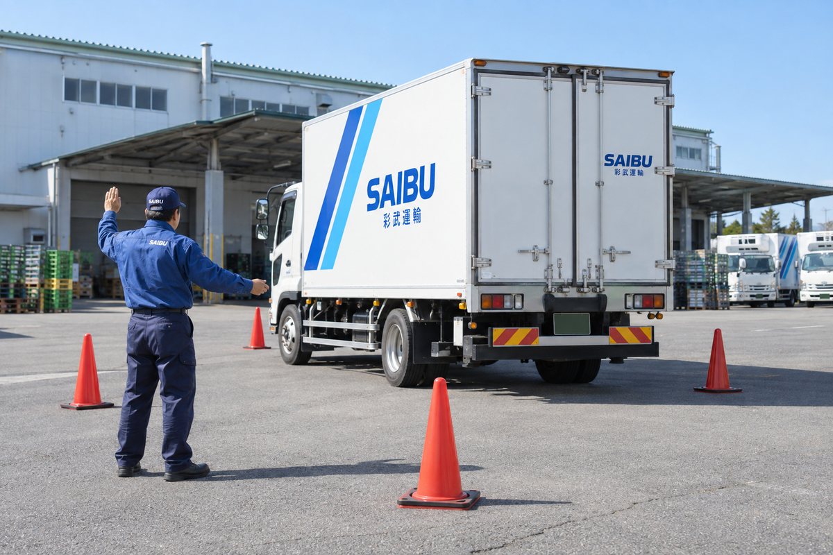 構内での運転練習