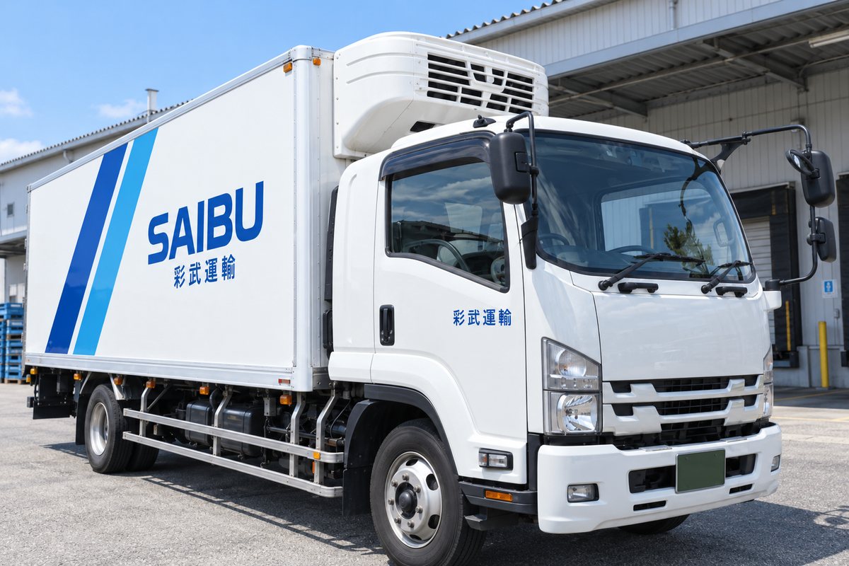 4tドライバーが乗る冷凍車